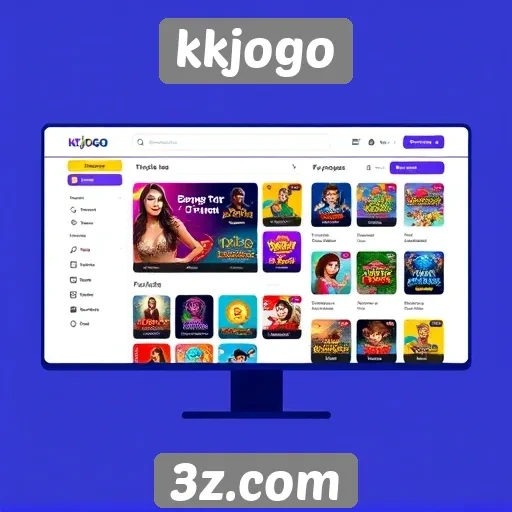 Análise da interface do usuário do site kkjogo